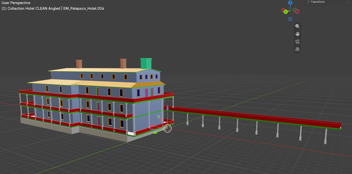 Patapsco Hotel clean 3D model