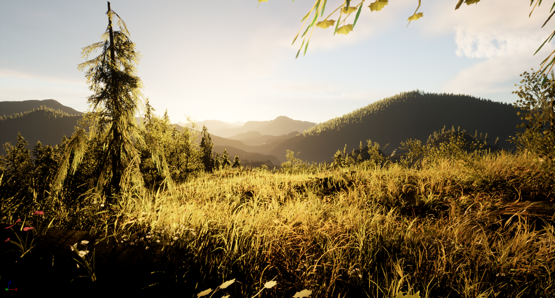 Unreal Engine 5 landscape terrain render 1