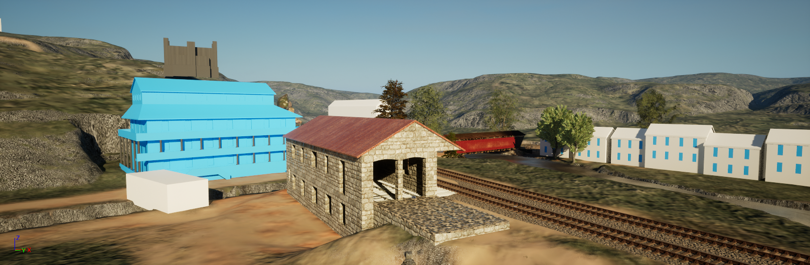 Unreal Engine 5 landscape terrain render 2