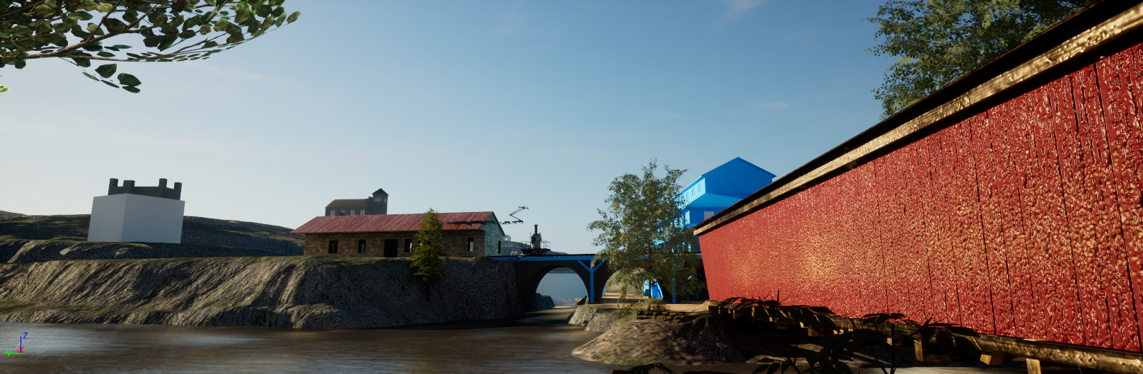 Unreal Engine 5 landscape terrain render 3