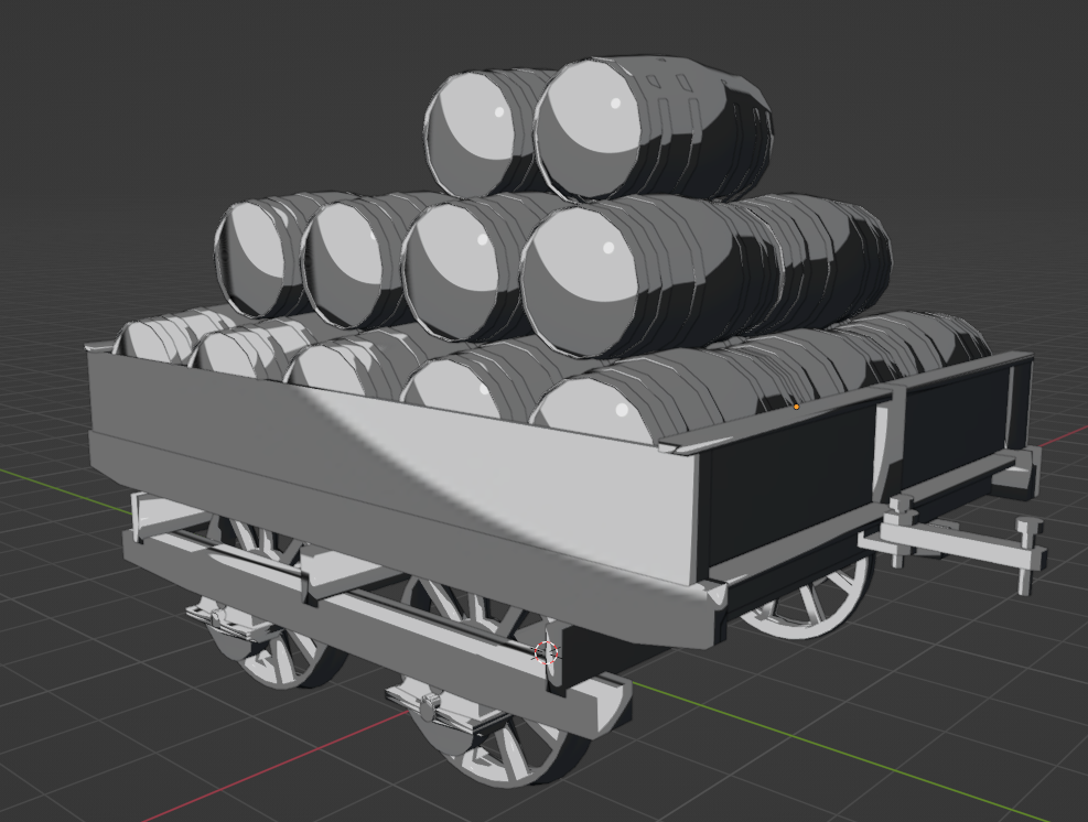 Flour cargo car 3D model