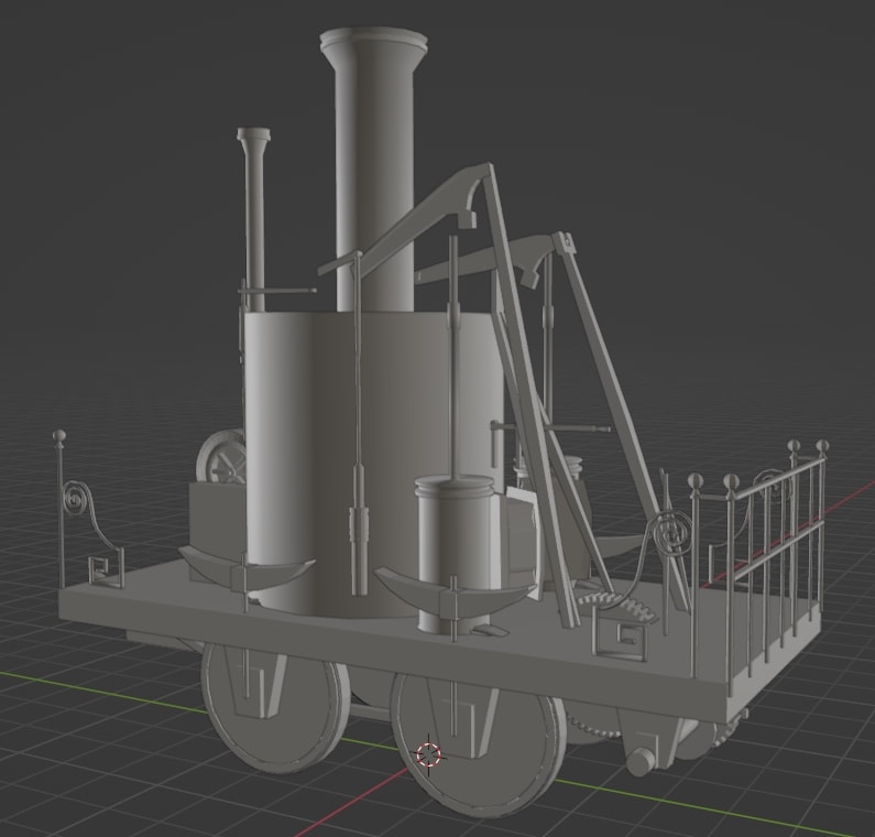 Grasshopper locomotive 3D model