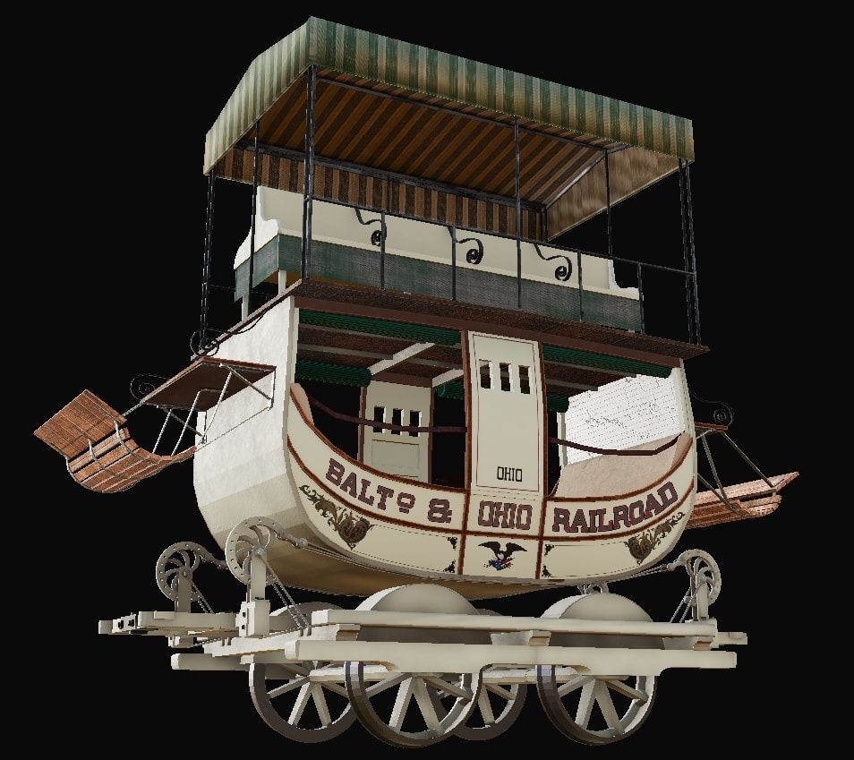 Imlay passenger car 3D model